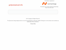 Tablet Screenshot of goldpreisaktuell.info